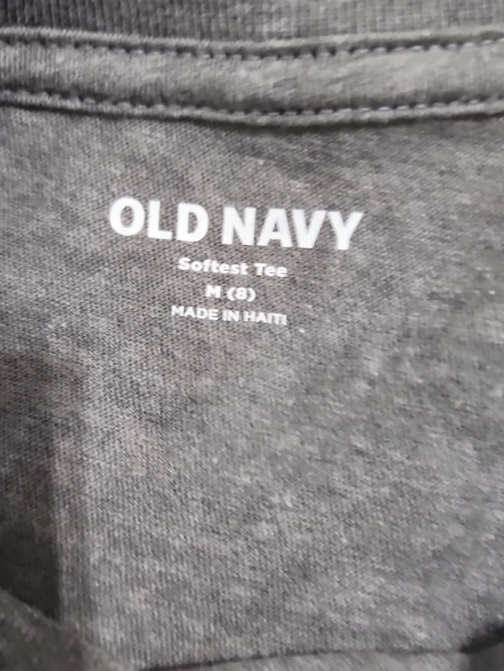 Old Navy Heather Charcoal Graphic Crewneck Tee